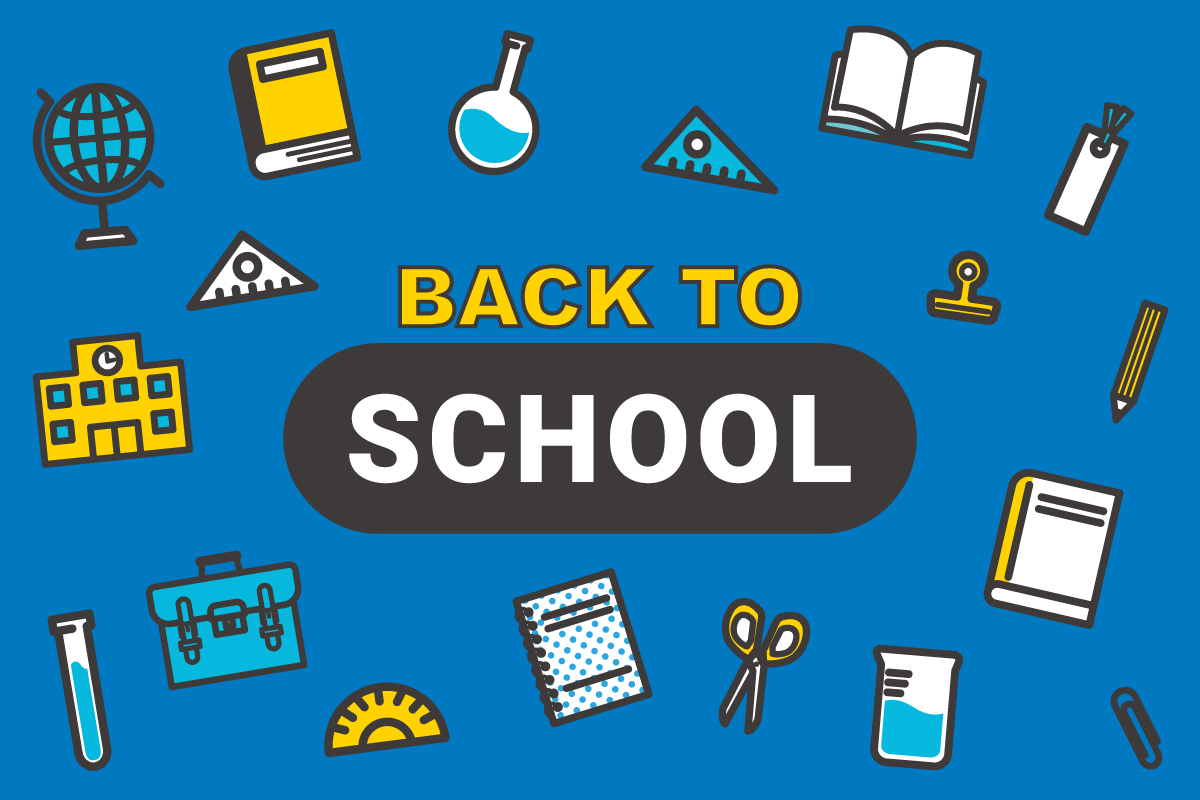 CBE Back-to-school illustration banner for the school website